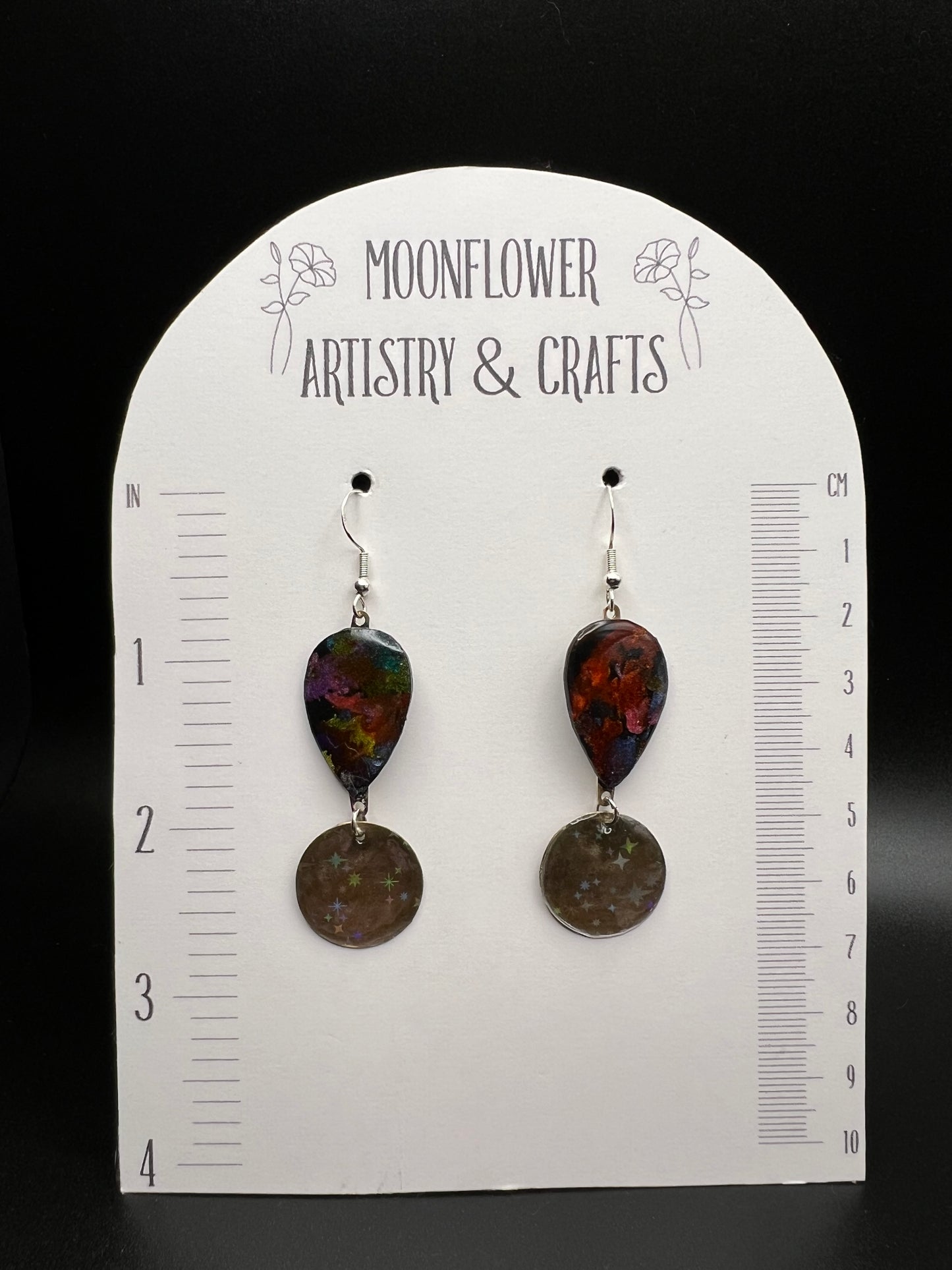 Medium Marbled Earrings