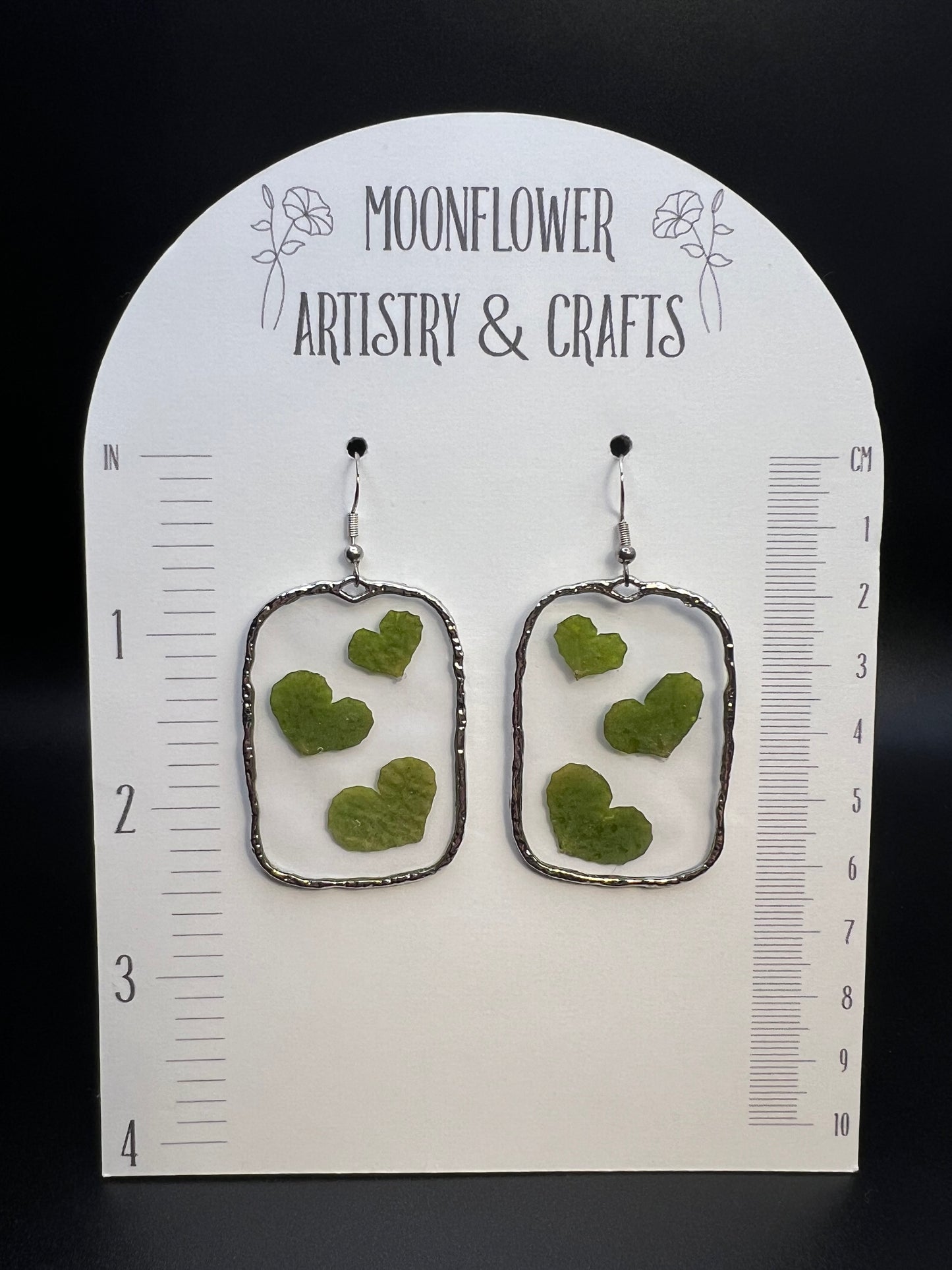 Large Pressed Flower Earrings