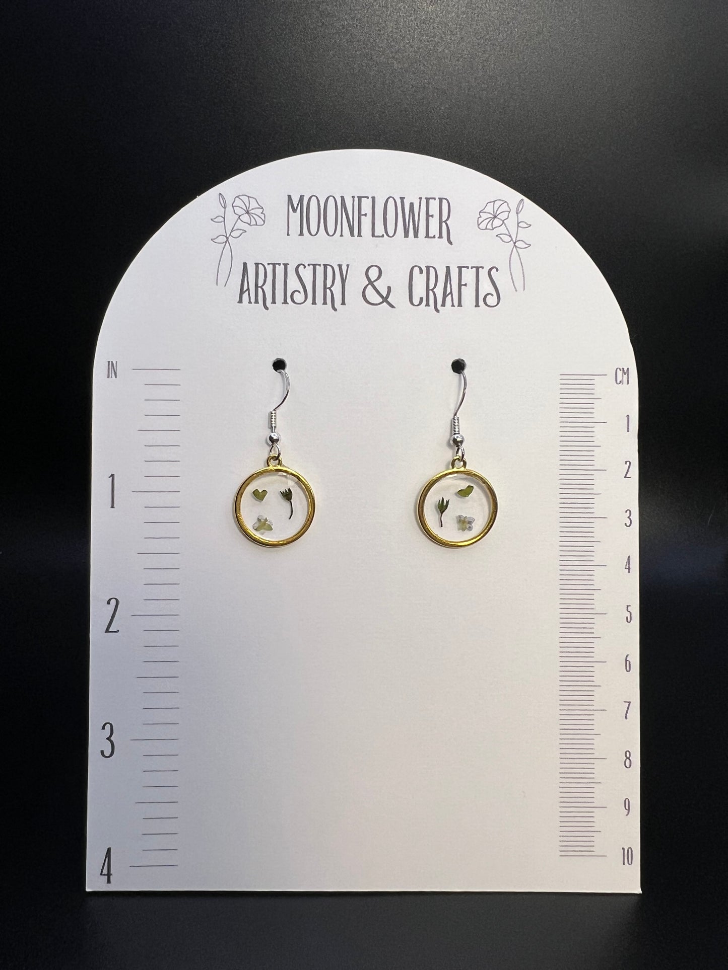 Small Pressed Flower Earrings