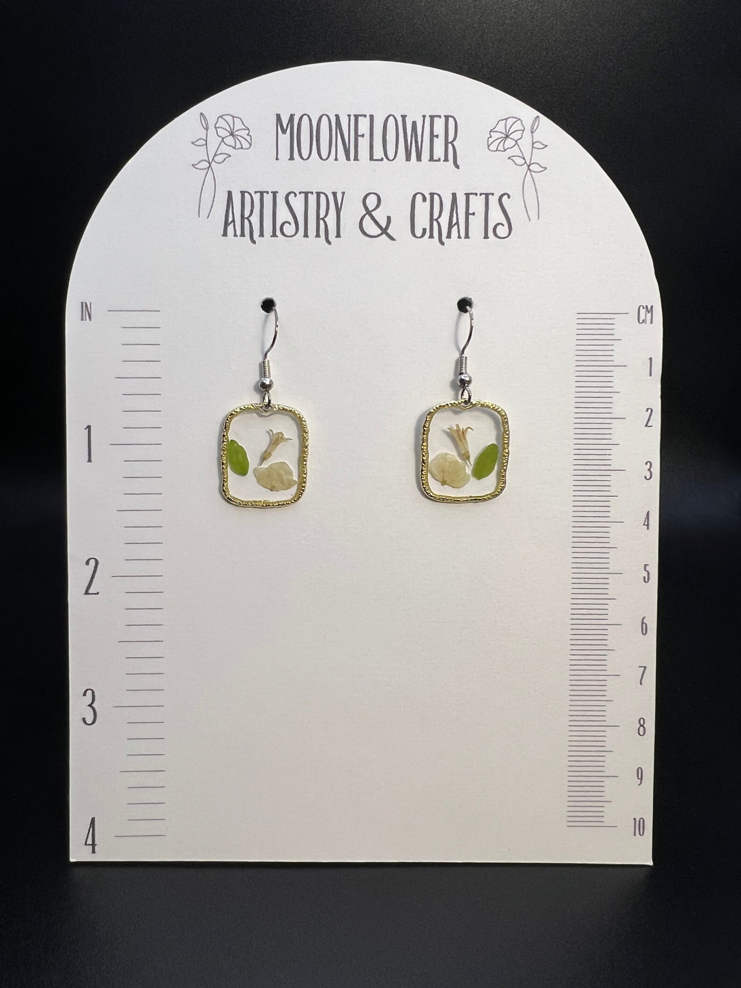 Small Pressed Flower Earrings