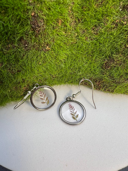Small Pressed Flower Earrings