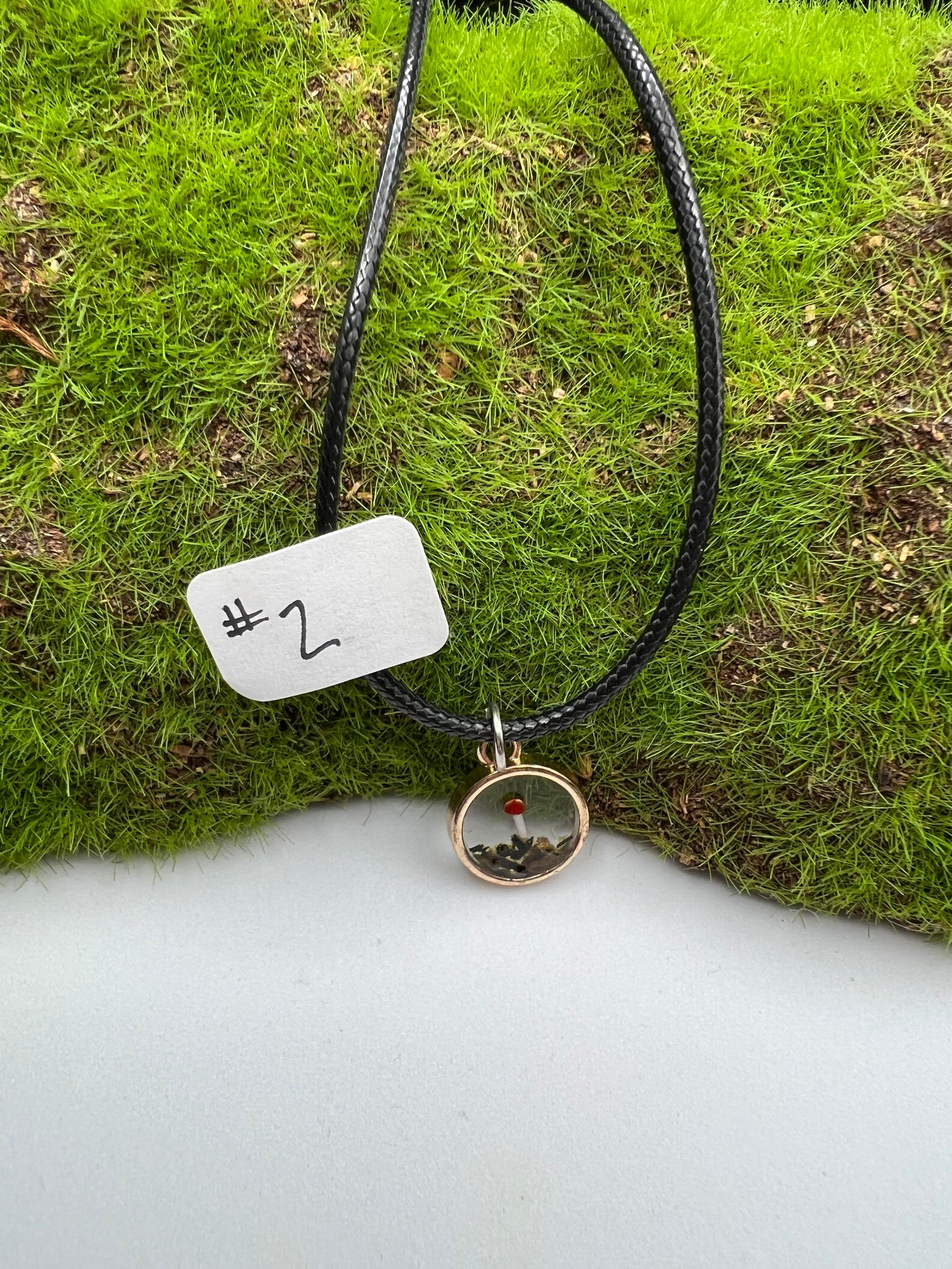 Small Framed Mushroom Necklace