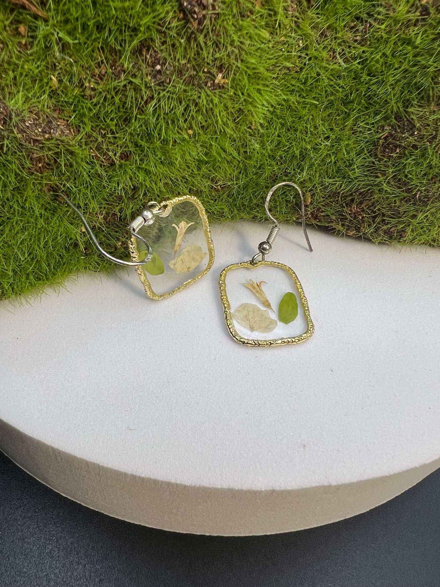 Small Pressed Flower Earrings