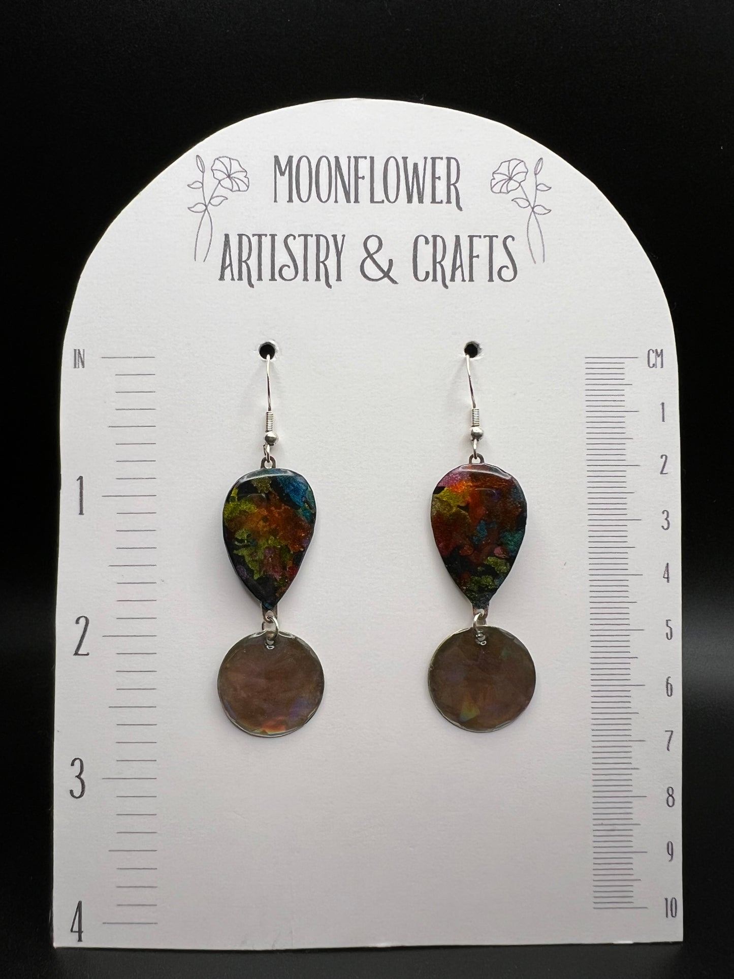 Medium Marbled Earrings