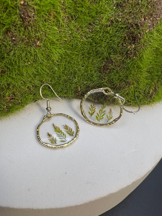 Small Pressed Flower Earrings