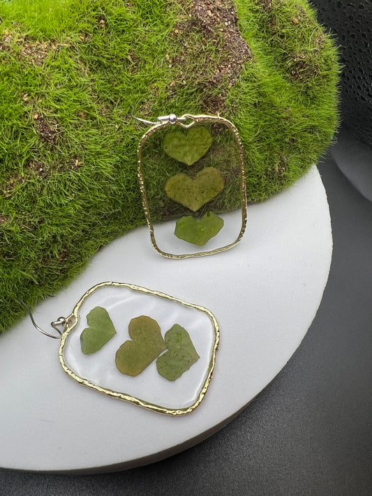 Large Pressed Flower Earrings