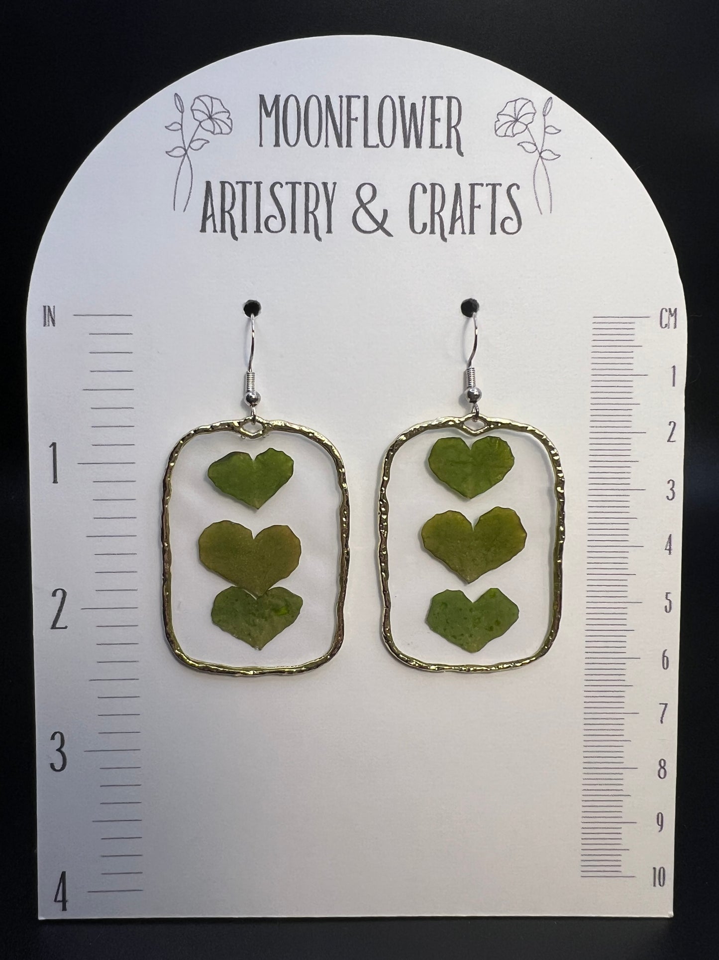 Large Pressed Flower Earrings