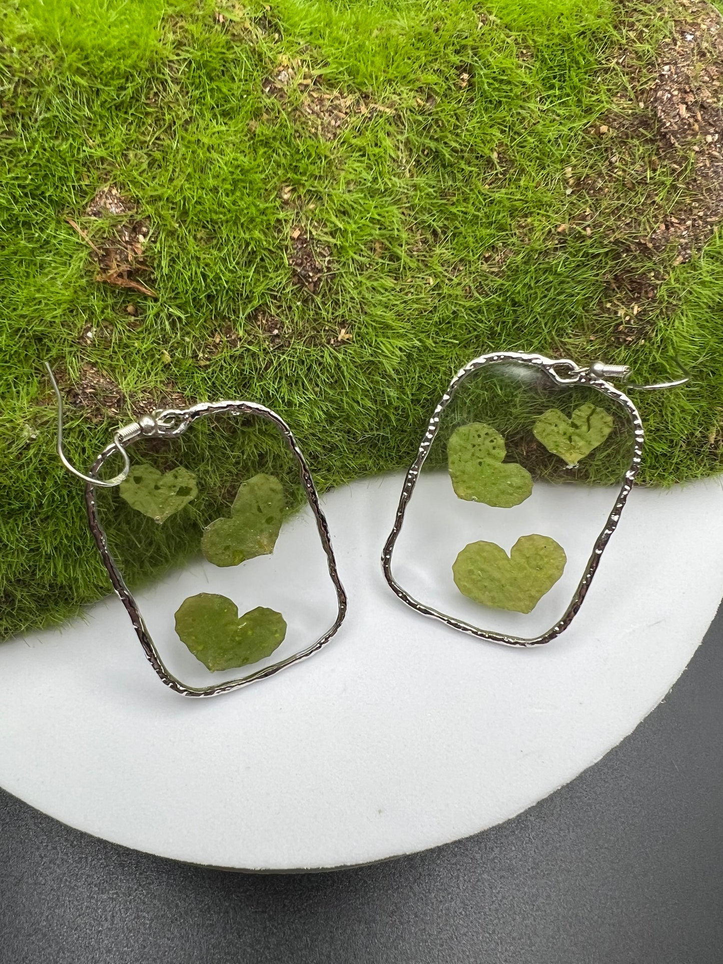 Large Pressed Flower Earrings