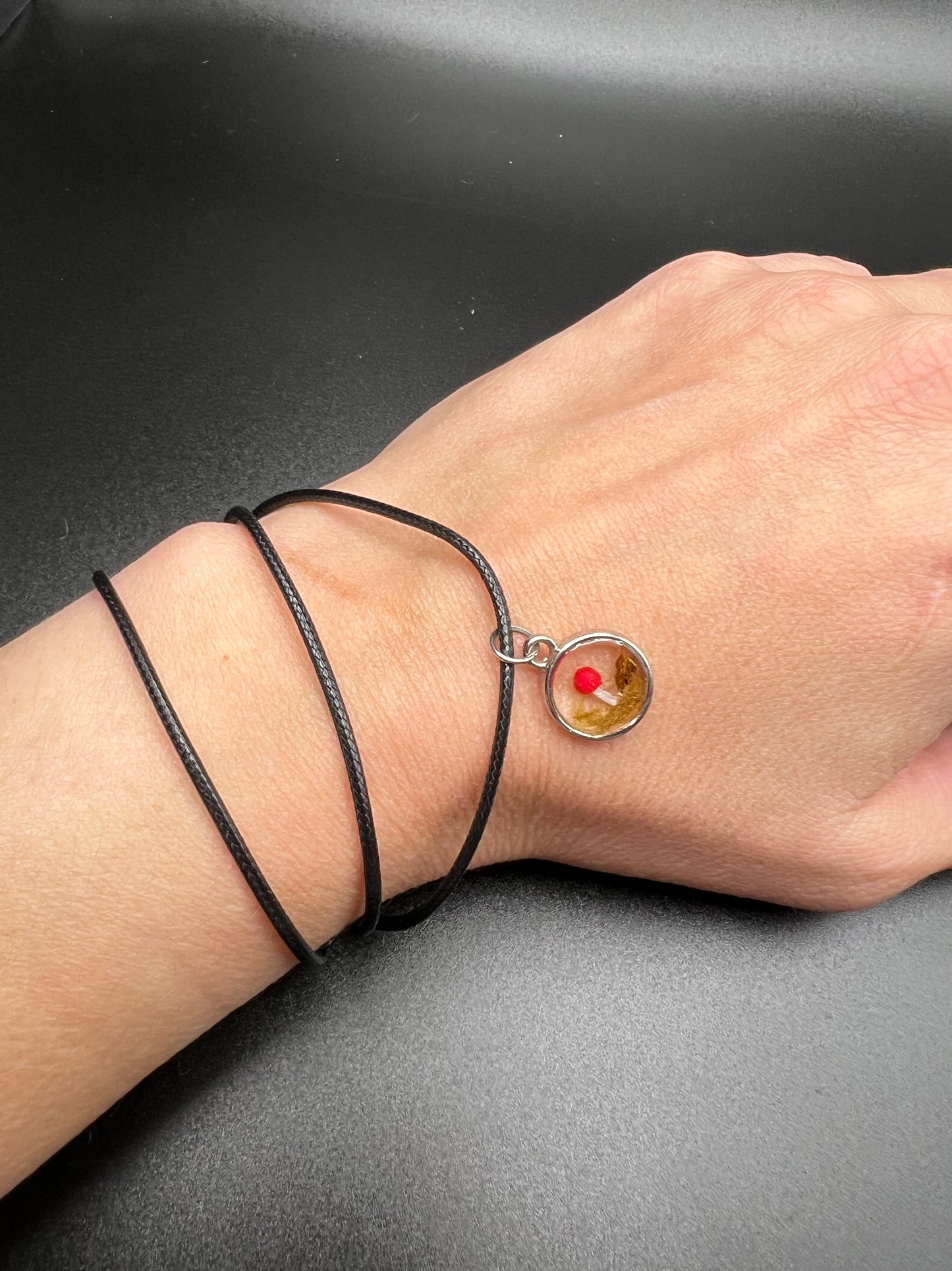 Small Framed Mushroom Necklace