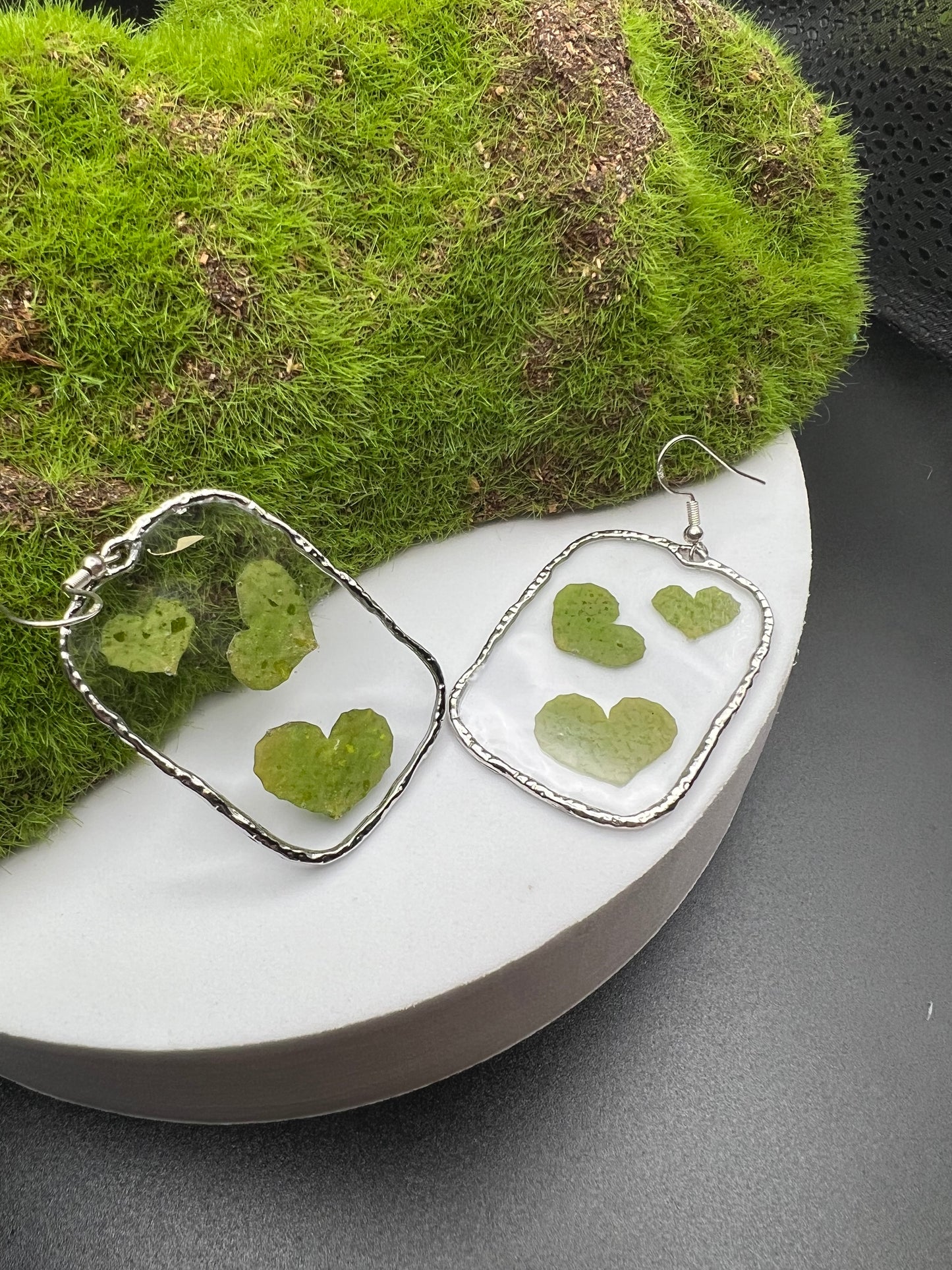 Large Pressed Flower Earrings