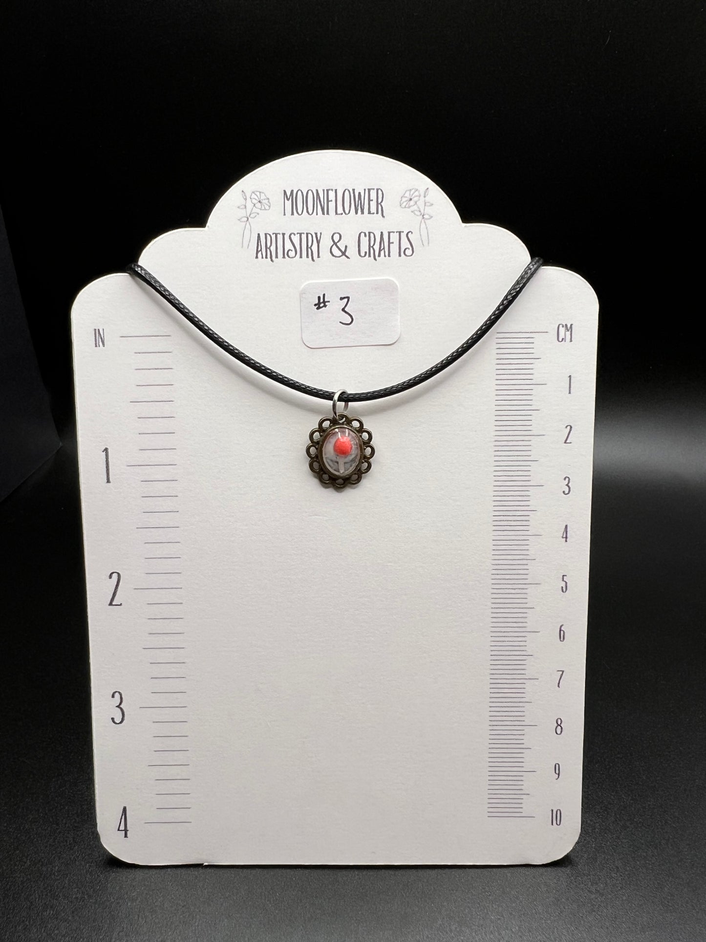 Small Framed Mushroom Necklace